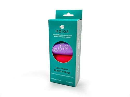 Adios Compostable Poop Bags Rainbow 4 x 15 Rolls
