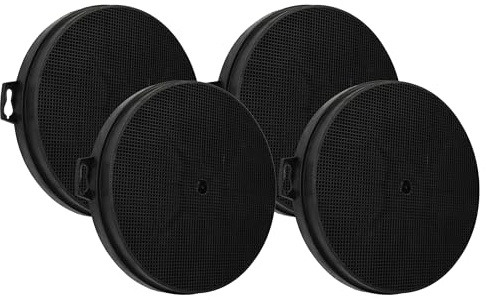 vhbw 4x Aktivkohlefilter kompatibel mit Constructa CD69150/05 | CD69150/06 Dunstabzugshaube - 21 cm