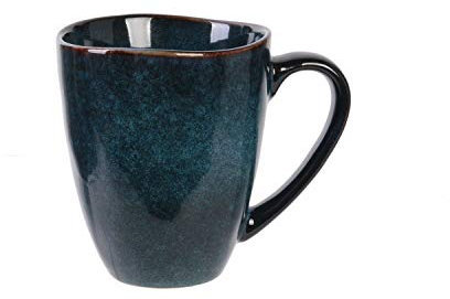 Lot 2x Mug design Au gré du temps - 300 ml - Bleu