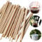 400 pailles jetables en bagasse, 21cm de paille droite plate, 5.5mm de diamètre, paille en canne à sucre, biodégradable, pour fête, jus, cuisine,club (400)