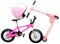 SHINROAD Accessoires de Casque de poupée Accessoires Exquis Accessoires Miniatures Scooter à vélo définie Un Mini-modèle de Paysage extérieur pour 1/6 1/12 Maisons de poupée à l'échelle Rose