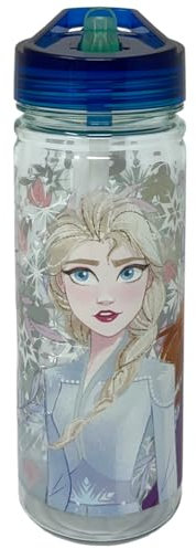 CARTOON Borraccia in tritan Frozen Disney ecozen con beccuccio ripiegabile bottiglia per bambini 580 ml BPA Free