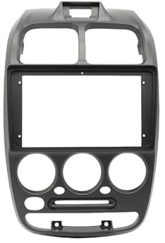 Para N&issan Para Terrano 2014 2015-2016 Fascia Coche 9 Pulgadas Panel Radio Kit Tablero Consola Facia Placa Bisel Cubierta Moldura radio fascia frame stereo panel(Sólo marco)