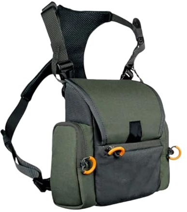 SJSJJAH Fernglas-Geschirr mit Regenschutz und wasserdichter Tasche for Entfernungsmesser, verstellbare Fernglas-Tasche mit großer Kapazität for Jagd und Wandern(Green)