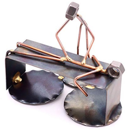 Rock Creek Metal Craft Figurine de chiropraticien en métal soudé à la main et sculptures en métal recyclé - Accessoires de bureau uniques, décoration de bureau médicale et cadeau chiropraticien -