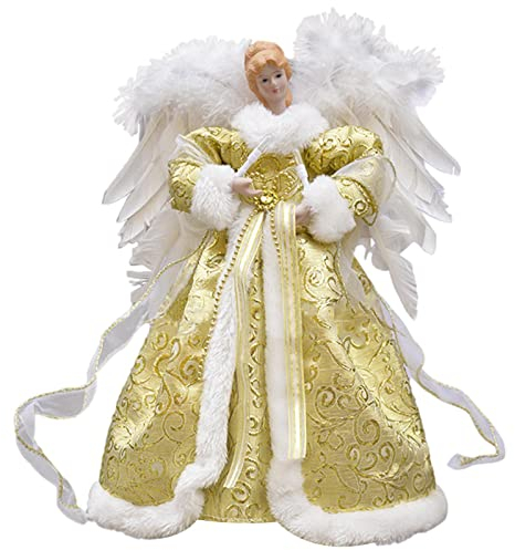 Engel Weihnachtsbaumspitze Gold Engel Baumspitze Engel Baumspitze Weihnachtsbaum Ornamente Weihnachtsbaumspitze Engel Mit Flügeln Christbaumspitze Batteriebetriebe LED Beleuchtete BaumSpitzen Engel