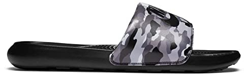 Nike Victori One Slide Print Badepantolette Black/Black-Grey Fog-Particle 47.5
