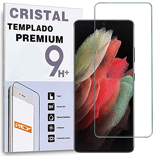 REY Protector de Pantalla para Samsung Galaxy S22 - Samsung Galaxy S23, Cristal Vidrio Templado Premium