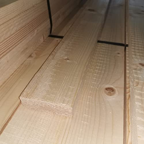 Naturbelassenes Holz 1 Stück A/B - Ware Rahmenholz 18mm x 58mm x 1995mm Fichte Leisten sägerau oder gehobelt Gartenzaun Zaun Kleintiergehege (18x58x2000 gehobelt)