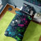Gamer Bettwäsche-Set für Einzelbett – Neon-Gaming-Controller-Design – wendbares Bettwäsche-Set – Polycotton