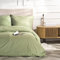 VEL VET HOME VelvetHome Deluxe Bettwäsche 155x220 Baumwolle Bettbezug 155x220 cm mit Kissenbezug 80x80 cm Hohe Qualität Bettwäsche-Set mit Reißverschluss 100% Baumwolle Made in EU Grün 155 x 220