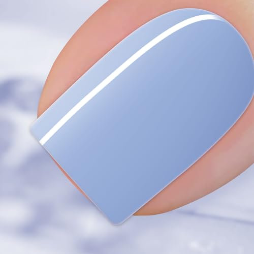 BURANO Gel Nagellack, Gel Nagellack Sommer Gel Farben Soak Off Gel Polish 1 Flasche 15ml 0.5 Oz Nail Art DIY Zuhause Heiße Farbe Nägel (Baby Blue 360)