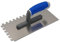 DEWEPRO® Zahnkelle 10x10mm Modell 3K mit 3-Komponenten-Handgriff - Zahnspachtel - Glättekelle gezahnt - Zahnung: 10x10mm - Zahnglättekelle