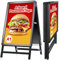 VAIIGO DIN A1 Kundenstopper Outdoor, Plakatständer wetterfest, doppelseitiger Aufsteller inklusive Schutzfolie, A-Rahmen Ständer für Werbung & Messen (A1, Schwarz)