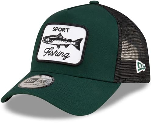 New Era A-Frame Mesh Trucker Cap - Outdoor Fishing Green