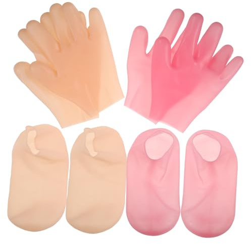 BAZEITFLOW Elastic Foot Mask Socks for Dry Skin Hydrating Gloves Hand Mask for Foot Hand Care