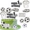 Xsstarmi 7 Pack Soccer Cake Topper Jerseys Soccer Ball Shoes Football Player Cake Pick for Sports Football Theme Baby Shower Birthday Party Cake Decorations Supplies