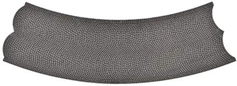 Vollmer 48247 Cobblestone Roadway 45 Degree (R30) Curve 38 x 38cm