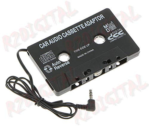 r2digital® ADATTATORE HI-FI per CASSETTE AUTORADIO AUDIO Jack 3.5 mm UNIVERSALE CASSETTA STEREO compatibile per SMARTPHONE MP3 CD DVD MP4 IPOD CASA AUTO