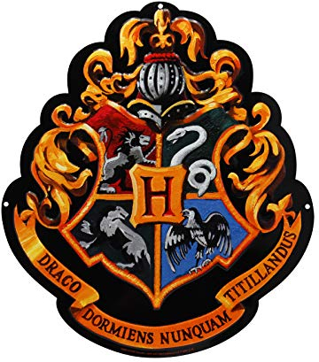 ABYstyle - Harry Potter - Placa Metálica - Hogwarts (28x32 cm)