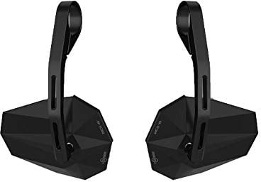 1 Paar HIGHSIDER Lenkerendenspiegel Paar Stealth -X6, lang, schwarz