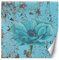 Feeby Wandtapete Fototapete Vlies Blume Grunge 100x100 cm Blau Modern Tapete Wohnzimmer Schlafzimmer Abstrakt Rustikal