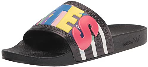 adidas Adilette, Chanclas Hombre, Negro Blanco Black Pride, 40 EU