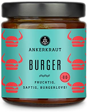 Ankerkraut Burger Sauce, für Hamburger, Veggie-Burger, Pommes, 170 ml im Glas