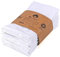 mon bijou® Stoffservietten Weiß 12er Set – GOTS Bio-Baumwolle – Edle Baumwollservietten für Ostern, Hochzeit, Taufe & Weihnachten – Waschbare Servietten Stoff 45x45 cm für Esstisch Deko