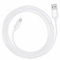 REY Cable Malla Reforzada Trenzado USB a Micro USB Macho - Macho Niquelado de 3 Metros Blanco