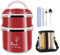 Beowanzk Thermo Lunchbox,Brotdose Edelstahl mit Fächern für Erwachsene und Kinde,Bento Box mit Lsoliertasche,Lunch Box Bentobox Auslaufsicher BPA-frei (Rot)