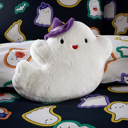 Catherine Lansfield Halloween Ghosts 3D Shaped Cushion White