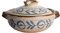 Pot en argile japonais - Pot en argile en faïence - Style rétro japonais - Faitout en céramique - 2,2 L, style A