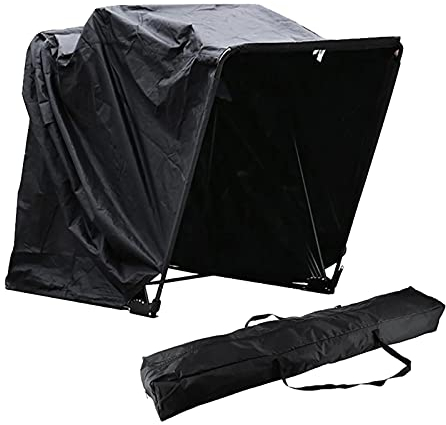 Motorradgarage Motorrad Roller Moped Garage Schutzplane Zelt Cover Bike Storage Schuppen Zeltgarage Universal Faltgarage Plane Oxford Gewebe Motorradzelt Faltzelt Wasserdicht Quad Motorcycle