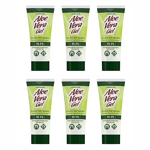 Optima Natural Aloe Vera Gel 500ml Pump | 99.9% Pure | Certified Organic & Vegan | Bio Active Treatment | Cools & Restores Rough Dry Skin (600ml)