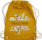 Turnbeutel Rucksack - Aufdruck selbst gestalten - Wunschtext I Geschenk personalisiert I Geschenk Weihnachten - Unisize - Senfgelb - beutel kita stoffbeutel name personalisierte blume beuteltasche