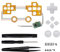NATEFEMIN Luminated Dpad Thumbsticks Face Controller Tasten LED Kit Zubehör für PS4 Gaming Gerät Teile Zubehör