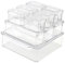 PINGEUI Set of 10 Fridge Storage Containers with Lids, Stackable Fridge Organisers Food Storage Containers, Clear Plastic Storage Bins Cupboard Organiser for Kitchen, Pantry