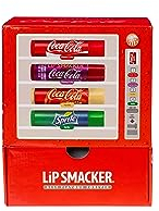Lip Smacker Coca-Cola Collection, Lippenpflegestifte mit Coca-Cola-, Coca-Cola-Kirsch-, Coca-Cola-Vanille- und Sprite-Geschmack, sortierte Lippenpflegestifte mit Coca-Cola-Geschmack, Geschenkset