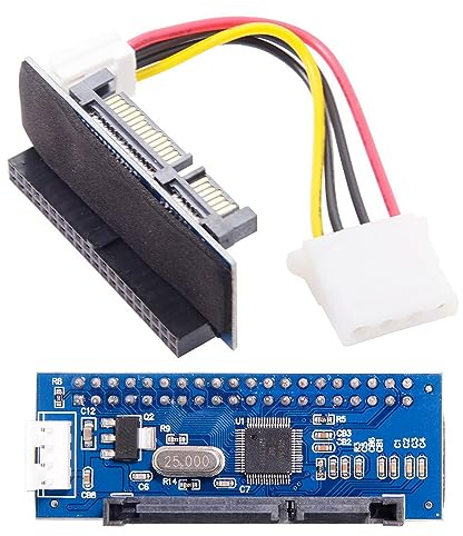 xiwai IDE/PATA Adaptateur de disque dur 40 broches vers SATA femelle pour disque dur de bureau 3,5
