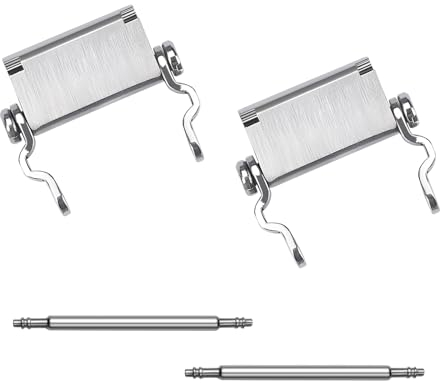 Ozzagar Uhrenadapter kompatibel mit LEATHERMAN TREAD Multitool-Armband, kompatibel mit 24 mm Anstoßbreite, aus präzisionsgefertigtem Edelstahl (24 mm, Silber)
