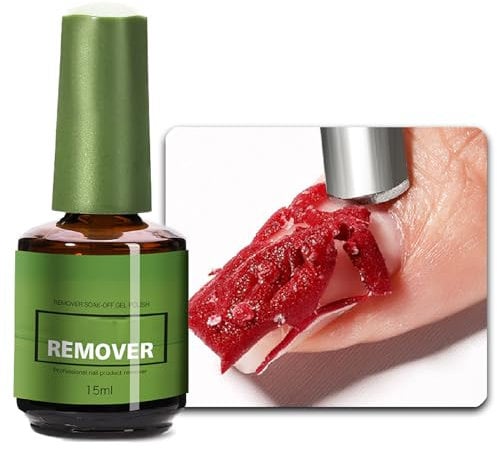 Gel Nail Polish Remover, Gel Polish Remover, Removes Nail Polish in 3-5 Minutes, Quickly & Easily, Not Hurt Nails Soak Off Gel Polish No Need for Foil, Soaking or Wrapping
