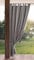 Eurofirany Garden Rideau Extérieur avec Onglet en Haut - 1 pc. Rideau Imperméable, Coupe-Vent, Fermeture Velcro, Rideau pour Pergola, Gazebo, Terrasse, Pavillon, 155x260 cm, Gris Foncé