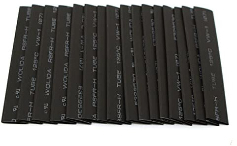 SUIOPPYUW 127 Stück Wärmeschrumpfschlauch Wickelhülsen Kunststoff Elektrokabel Kabel Wrap DIY Haushalt zum Schutz von Drähten