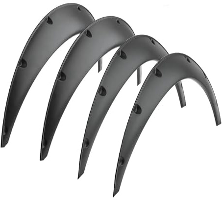 Kit de 4 pcs Élargisseurs d'Ailes d’Voiture Évasement de Roue Universelles Avant et Arriere 89cm x 35cm