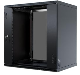 Stalflex Server Netzwerkschrank 19 Zoll 12U 450mm PRO - Hochbelastbarer Stahl - Computer- & Server-Racks - Serverschrank, kompatibel mit 19 Zoll Fachboden und Rack Schienen