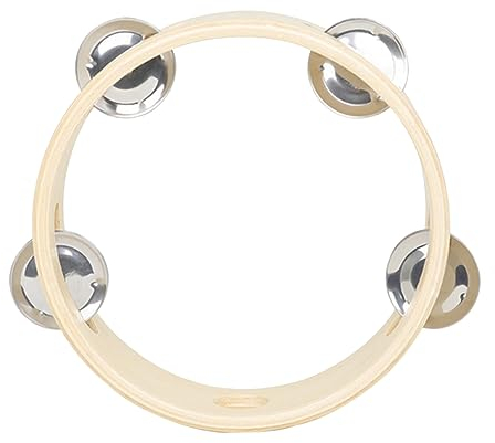 Mikinona Tamburin Für Junge Mädchen Holz Hand Percussion Instrument Lernspielzeug Kinderspielzeug Ring Beat Trommel Praxis