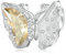 NINGAN 925 Sterling Silber Charme Ginkgo Schmetterling Perle kompatibel mit Frauen Armband Perle 5A Zirkon Charme, Familie und Freunde Geburtstagsgeschenke