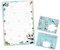 Briefpapier-Set Briefblock mit Umschlag für Jungen Mädchen Kinder Tiere Panda (Block A4 mit 25 Blätter + 15 Umschläge)