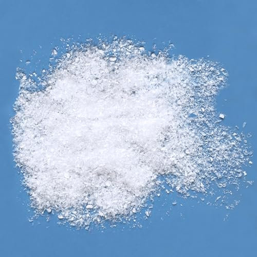 Oblique Unique Kunstschnee 15g – Feiner glitzernder Deko Schnee für Weihnachten Advent und Winter | Realistischer Streuschnee zum Basteln, für Wichteltüren, DIY und Tischdeko